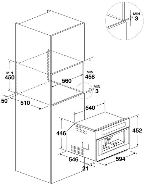 Встраиваемая кофемашина Fulgor Milano FCM 4500 TF X (фото 6) Встраиваемая кофемашина Fulgor Milano FCM 4500 TF X (preview 6)