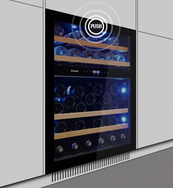 Встраиваемый винный шкаф Pando PVMBP 60-45CRL (фото 2) Встраиваемый винный шкаф Pando PVMBP 60-45CRL (preview 2)