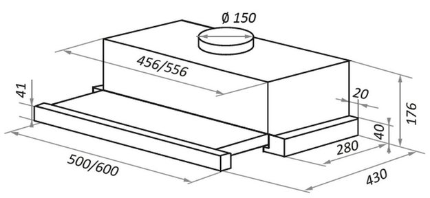 Встраиваемая кухонная вытяжка MAUNFELD VS Fast 60 нержавеющая сталь (preview 19)