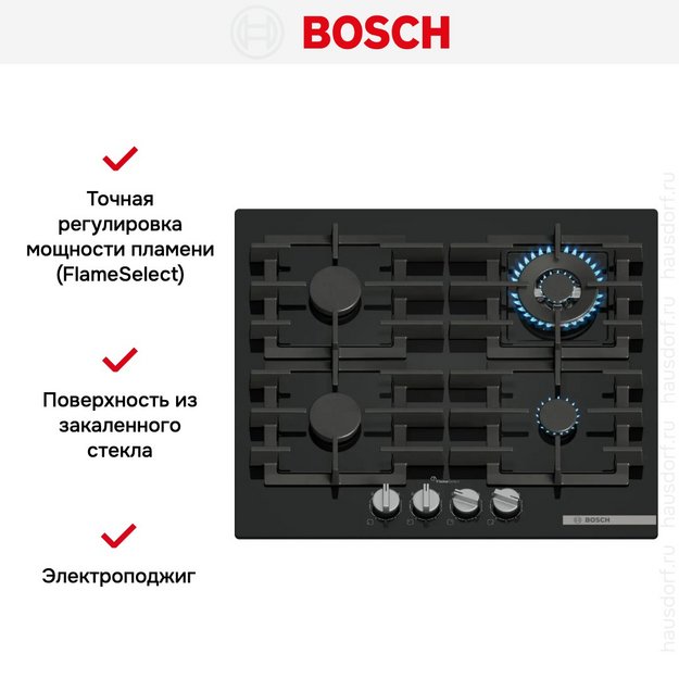 Газовая варочная панель Bosch PPH6A6I40O (preview 5)
