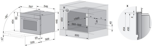 Встраиваемый комбинированный паровой шкаф V-ZUG CombiSteamer V6000 45M CSM6T-23041 (платиновое стекло) (фото 4) Встраиваемый комбинированный паровой шкаф V-ZUG CombiSteamer V6000 45M CSM6T-23041 (платиновое стекло) (preview 4)