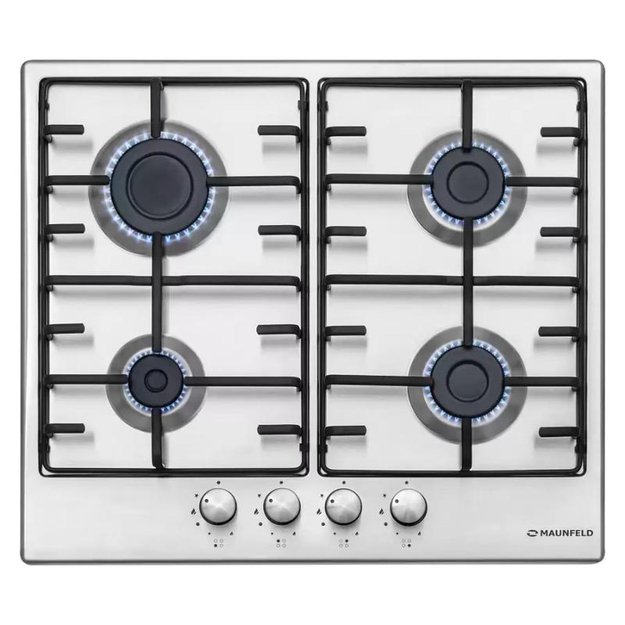 Газовая варочная панель MAUNFELD EGHS.64.3ES/G (фото 1) Газовая варочная панель MAUNFELD EGHS.64.3ES/G (preview 1)