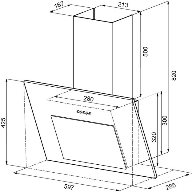 Вытяжка Krona FIONA 600 BLACK PB (preview 6)