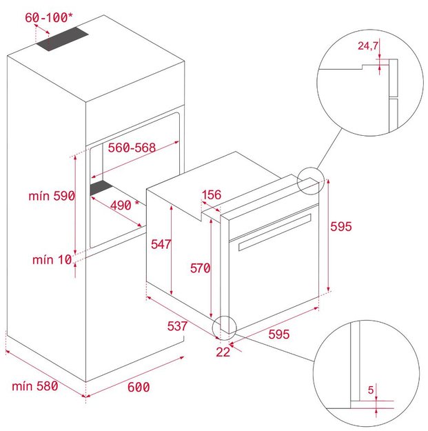 Духовой шкаф Teka AIRFRY HLB 8416 NIGHT RIVER BLACK (фото 12) Духовой шкаф Teka AIRFRY HLB 8416 NIGHT RIVER BLACK (preview 12)