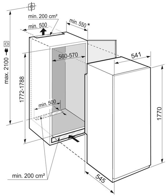 Встраиваемая морозильная камера Liebherr SIFNSf 5128 Plus NoFrost (фото 5) Встраиваемая морозильная камера Liebherr SIFNSf 5128 Plus NoFrost (preview 5)