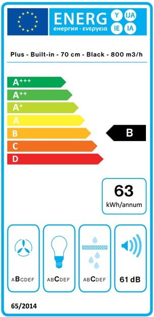 Встраиваемая вытяжка Falmec GRUPPO INCASSO PLUS 70 BK (фото 3) Встраиваемая вытяжка Falmec GRUPPO INCASSO PLUS 70 BK (preview 3)