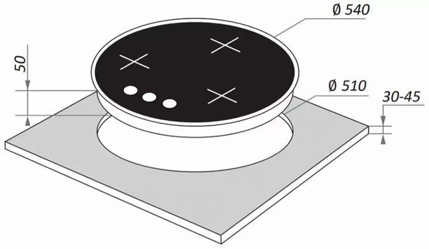 Газовая варочная панель MAUNFELD EGHG.43.23CB\G (фото 17) Газовая варочная панель MAUNFELD EGHG.43.23CB\G (preview 17)