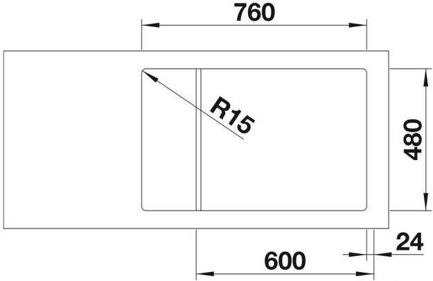 Мойка BLANCO LEMIS XL 6 S-IF Compact нержавеющая сталь (preview 3)