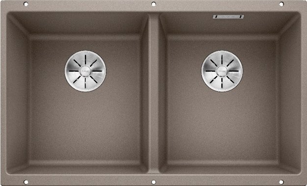 Мойка BLANCO SUBLINE 350/350-U Silgranit серый беж (фото 1) Мойка BLANCO SUBLINE 350/350-U Silgranit серый беж (preview 1)