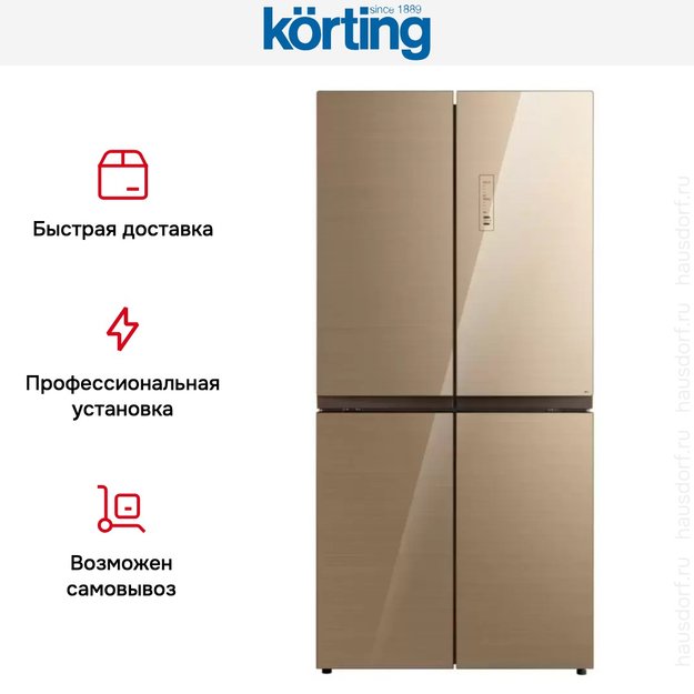 Четырехдверный холодильник Korting KNFM 81787 GB (фото 9) Четырехдверный холодильник Korting KNFM 81787 GB (preview 9)