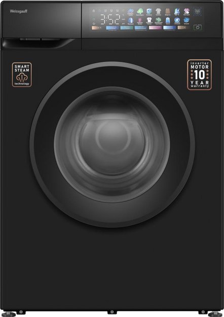 Стиральная машина Weissgauff WM 39107 Full Touch Inverter Steam Black (preview 1)