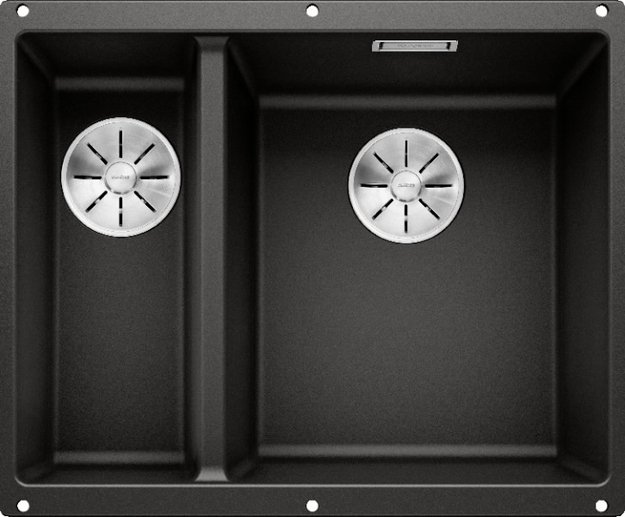 Мойка Blanco SUBLINE 340/160-U черный клапан-автомат InFino 525986 (preview 1)
