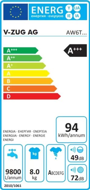 Стиральная машина V-ZUG AdoraWash V6000 AW6TWHC re (фото 4) Стиральная машина V-ZUG AdoraWash V6000 AW6TWHC re (preview 4)