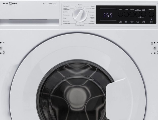 Встраиваемая стиральная машина KRONA ZIMMER 1400 8K WHITE (фото 6) Встраиваемая стиральная машина KRONA ZIMMER 1400 8K WHITE (preview 6)