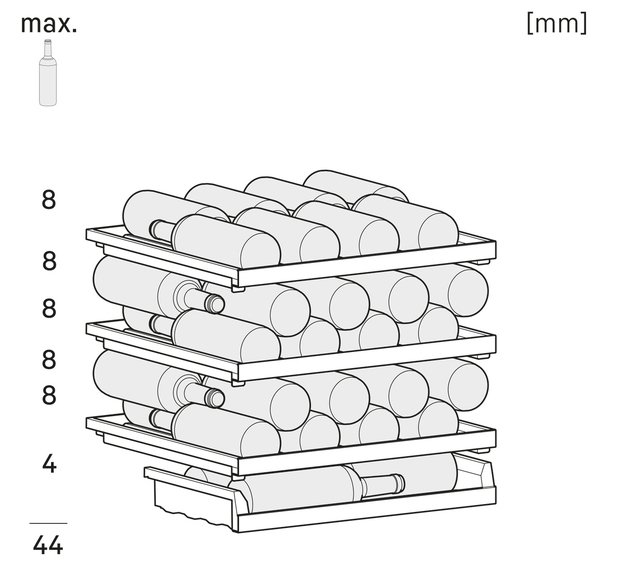 Встраиваемый винный шкаф Liebherr UWpri 3661 Vinidor Selection (фото 6) Встраиваемый винный шкаф Liebherr UWpri 3661 Vinidor Selection (preview 6)