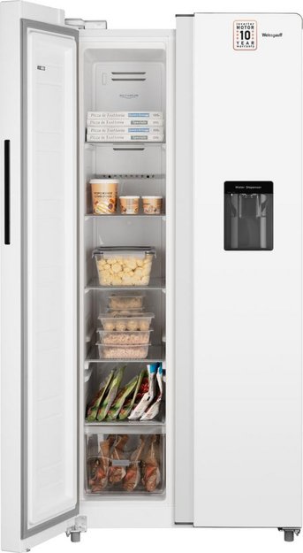 Отдельностоящий холодильник с инвертором и подачей воды Weissgauff WSBS 600 W NoFrost Inverter Water Dispenser (preview 3)