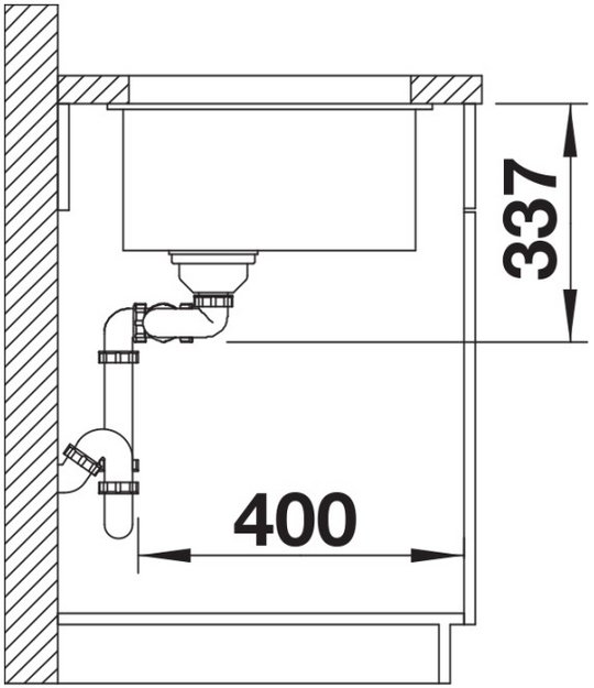 Мойка BLANCO SUBLINE 480/320-U Silgranit черный (preview 4)