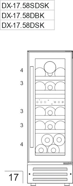 Винный шкаф Dunavox DAUF-17.58DBH (preview 4)