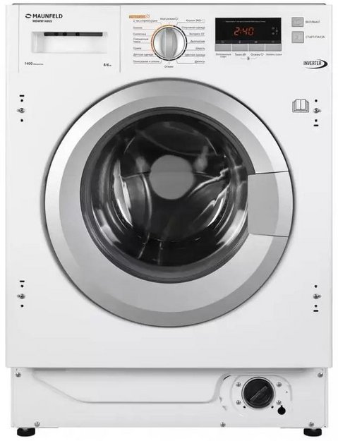 Встраиваемая стиральная машина с сушкой и инвертором MAUNFELD MBWM1486S (preview 1)