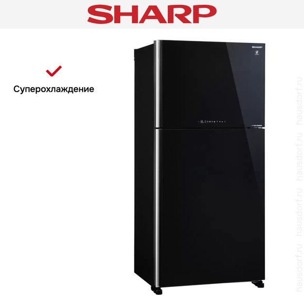 Двухкамерный холодильник Sharp SJ-XG 60 PGBK (фото 4) Двухкамерный холодильник Sharp SJ-XG 60 PGBK (preview 4)
