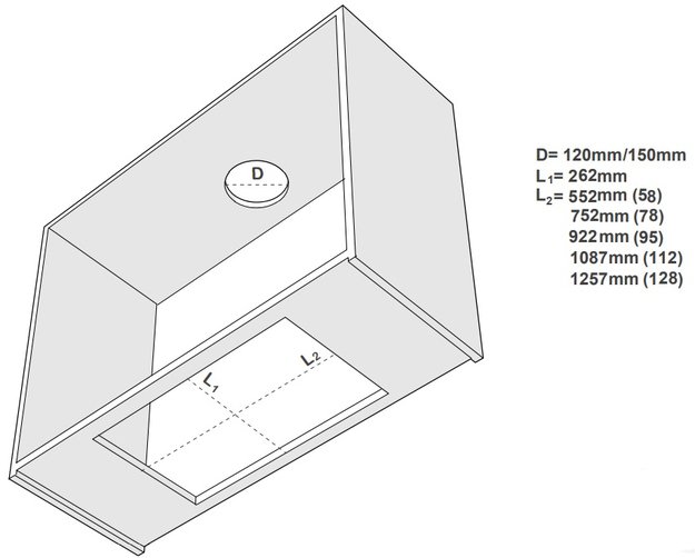 Встраиваемая вытяжка Pando EVO/580.11 INOX V.850 SEC (preview 4)