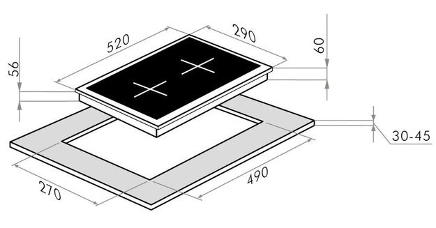Индукционная варочная панель Maunfeld AVI292BK (фото 12) Индукционная варочная панель Maunfeld AVI292BK (preview 12)