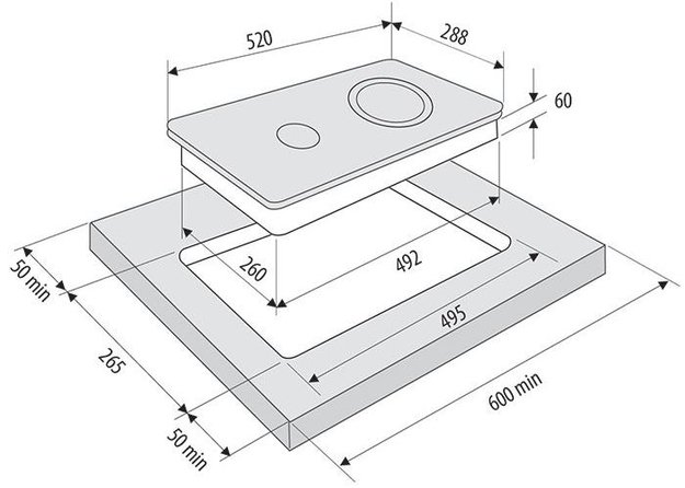 Электрическая варочная панель KRONA ORSA 30 BL (фото 8) Электрическая варочная панель KRONA ORSA 30 BL (preview 8)