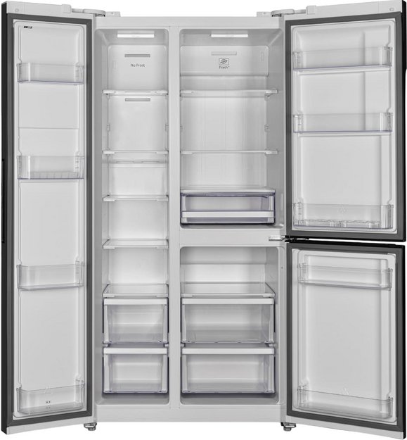 Холодильник Hyundai CS6073FV белое стекло (preview 3)