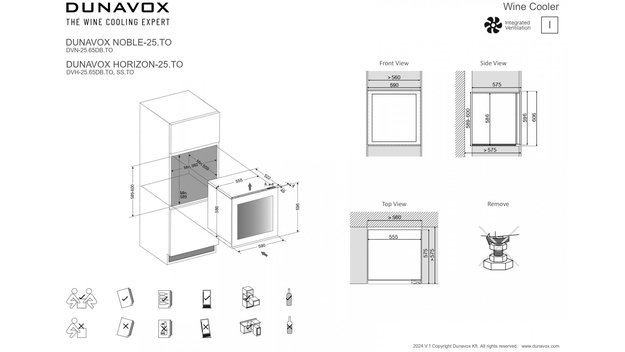 Встраиваемый винный шкаф Dunavox DVN-25.65DB.TO (фото 8) Встраиваемый винный шкаф Dunavox DVN-25.65DB.TO (preview 8)