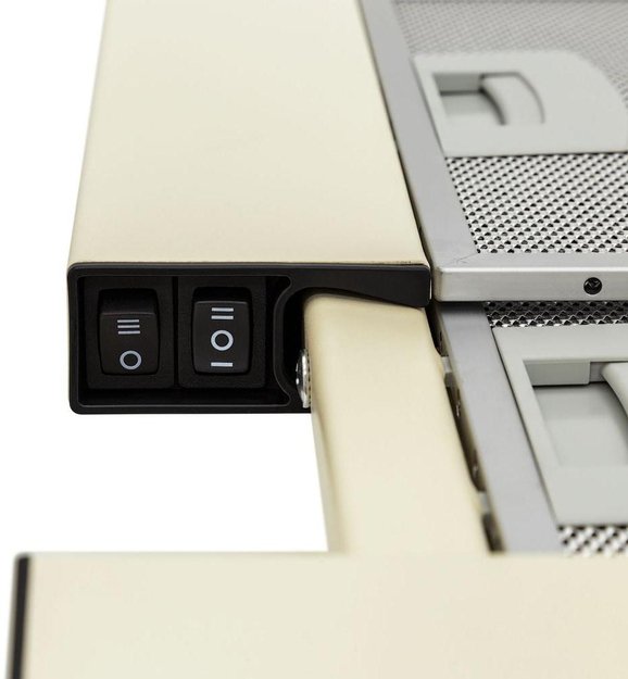 Встраиваемая вытяжка KRONA Kamilla slim 600 ivory (1 мотор) (фото 5) Встраиваемая вытяжка KRONA Kamilla slim 600 ivory (1 мотор) (preview 5)