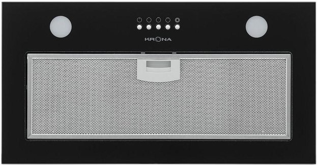 Встраиваемая вытяжка Krona LUISA 600 GLASS BLACK PB (фото 1) Встраиваемая вытяжка Krona LUISA 600 GLASS BLACK PB (preview 1)