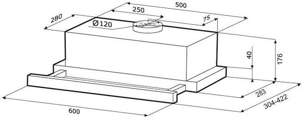 Вытяжка Krona KAMILLA 600 2DN BLACK (фото 11) Вытяжка Krona KAMILLA 600 2DN BLACK (preview 11)