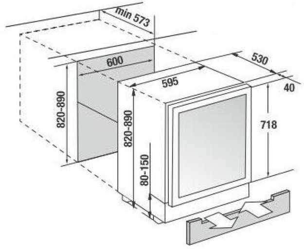 Встраиваемый холодильник для охлаждения вина Kuppersbusch FWKU 1800.0 S5 (фото 4) Встраиваемый холодильник для охлаждения вина Kuppersbusch FWKU 1800.0 S5 (preview 4)