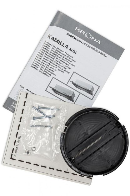 Встраиваемая вытяжка KRONA Kamilla slim 600 white (1 мотор) (фото 11) Встраиваемая вытяжка KRONA Kamilla slim 600 white (1 мотор) (preview 11)