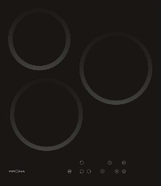 Электрическая варочная панель KRONA CORSO 45 BL (preview 1)