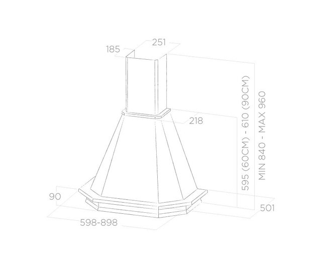 Вытяжка Elica EMERALD WH/A/60 T.GREZZO (фото 5) Вытяжка Elica EMERALD WH/A/60 T.GREZZO (preview 5)