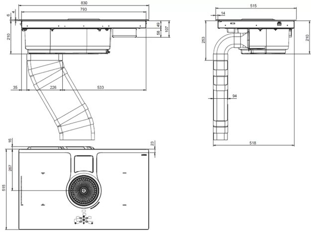 Варочная панель с вытяжкой Elica NIKOLATESLA BL/A/83 (фото 5) Варочная панель с вытяжкой Elica NIKOLATESLA BL/A/83 (preview 5)