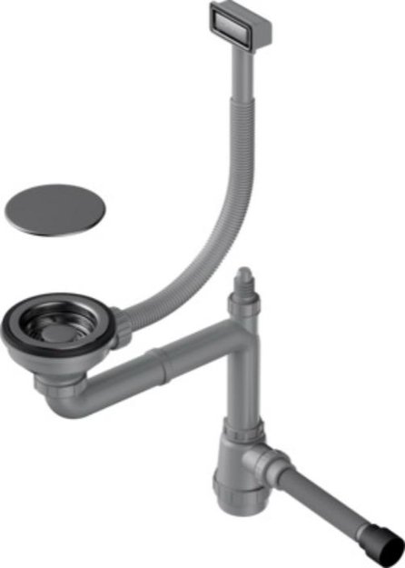 Арматура для одночашевых моек с прямоугольным переливом Omoikiri WK-1C GM (фото 1) Арматура для одночашевых моек с прямоугольным переливом Omoikiri WK-1C GM (preview 1)