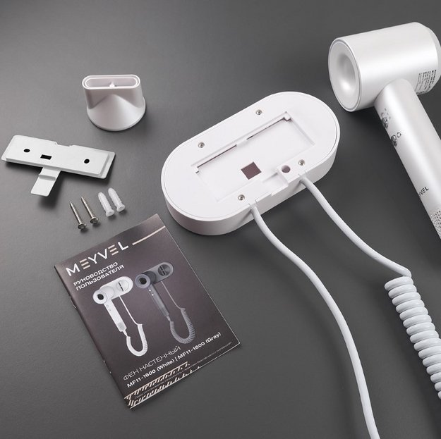 Настенный фен Meyvel MF11-1600 Белый (White) (preview 7)