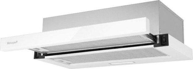 Встраиваемая вытяжка Weissgauff TEL 600 2M White Glass (preview 8)