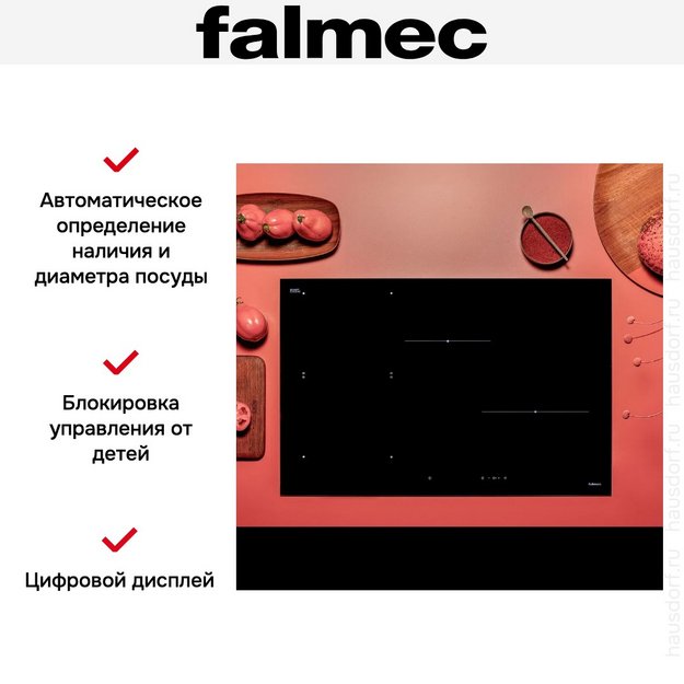 Варочная панель Falmec PIANO INDUZIONE BLACK MATT (78 х 51) (preview 4)
