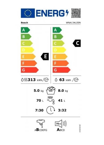 Стирально-сушильная машина Bosch WNA134L0SN (preview 3)