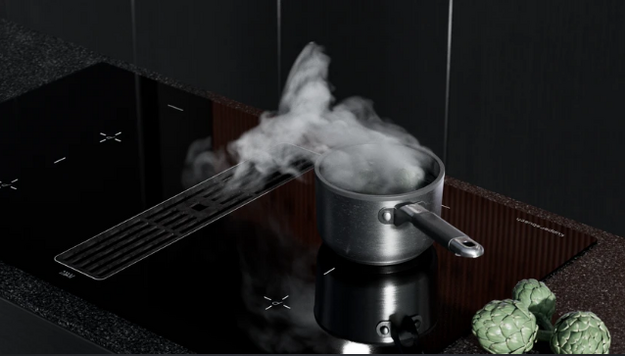 Индукционная варочная поверхность с вытяжкой Kuppersbusch KMI 12850.0 SR-S Copper (preview 4)