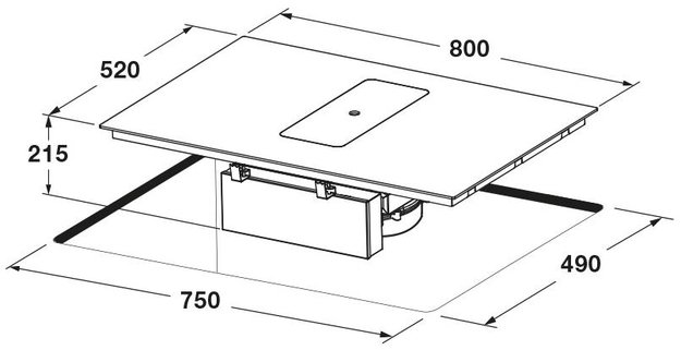 Варочная панель с встроенной вытяжкой Fulgor Milano FCLHD 8041 HID TS BK2 (фото 9) Варочная панель с встроенной вытяжкой Fulgor Milano FCLHD 8041 HID TS BK2 (preview 9)