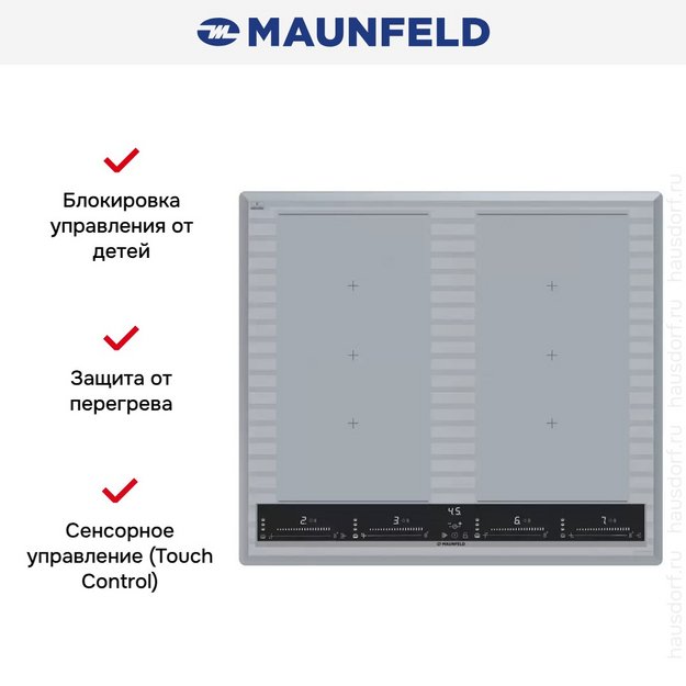 Индукционная варочная панель Maunfeld CVI594SF2MBL LUX Inverter (preview 7)