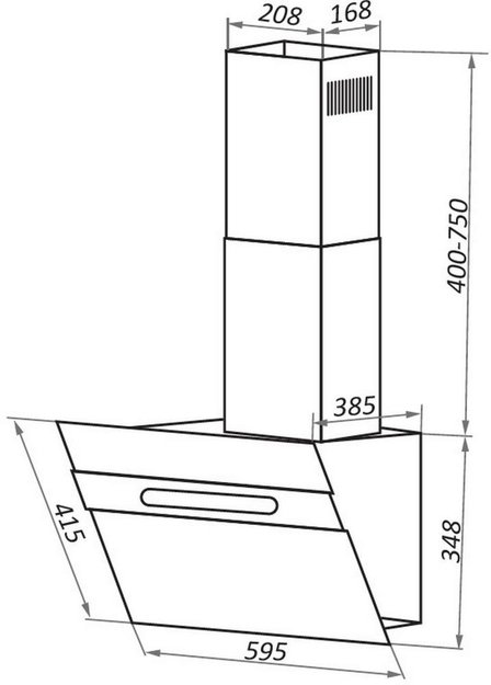 Кухонная вытяжка MAUNFELD Moon 60 белый\вставка сатин (фото 20) Кухонная вытяжка MAUNFELD Moon 60 белый\вставка сатин (preview 20)