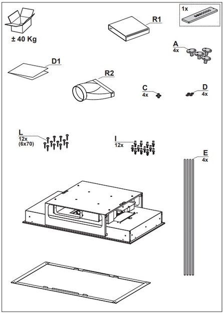Встраиваемая в потолок вытяжка Faber INSIDE UP IX KL A90 (фото 5) Встраиваемая в потолок вытяжка Faber INSIDE UP IX KL A90 (preview 5)