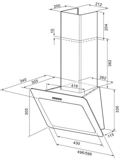 Вытяжка Krona Liva 600 white PB (фото 8) Вытяжка Krona Liva 600 white PB (preview 8)