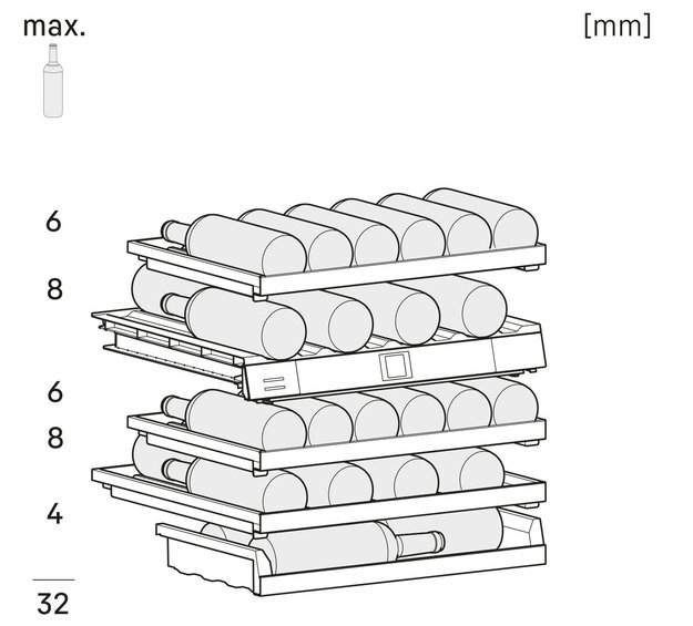 Встраиваемый винный шкаф Liebherr UWpri 3662 Vinidor Selection (фото 7) Встраиваемый винный шкаф Liebherr UWpri 3662 Vinidor Selection (preview 7)