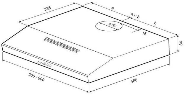 Вытяжка Krona EVA 500 white PB (фото 8) Вытяжка Krona EVA 500 white PB (preview 8)